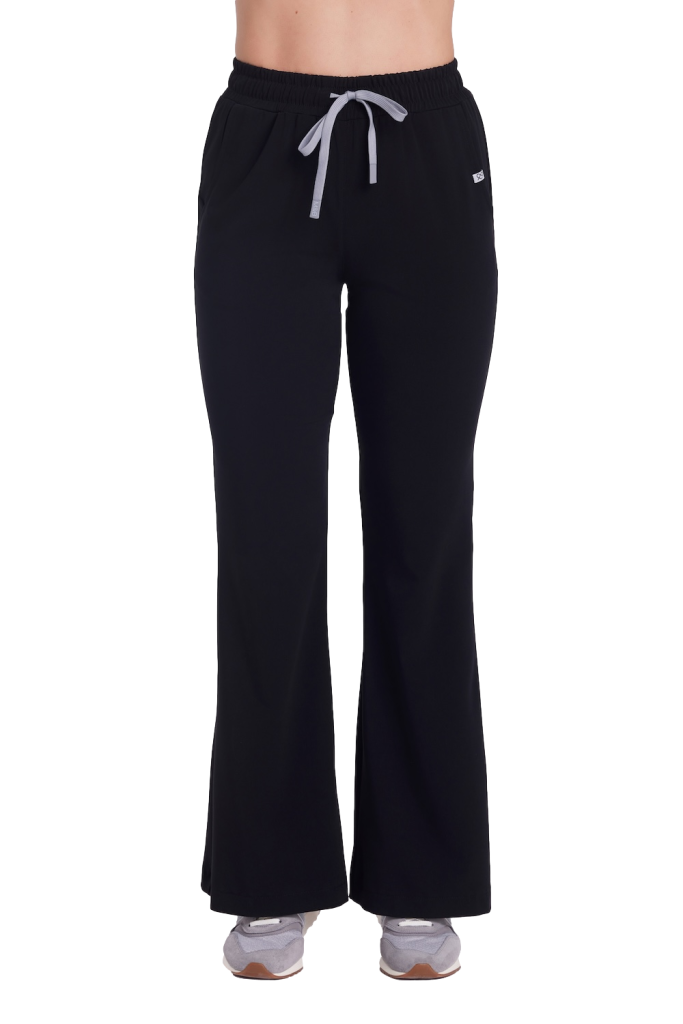 Pantaloni medici da donna FLARE scrubs Basic BLACK