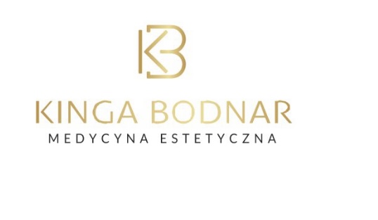 Logo Kinga Bodnar Medycyna Estetyczna w eleganckim, złotym kolorze