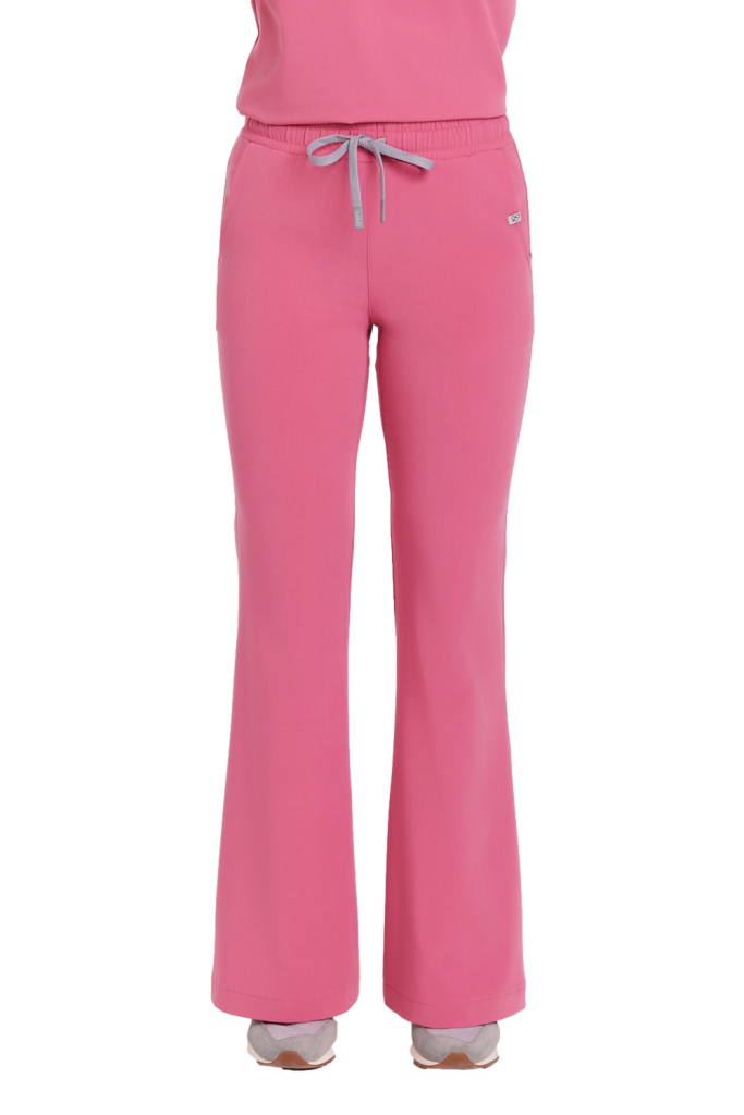 Spodnie medyczne damskie FLARE scrubs Basic TUTTI FRUTTI