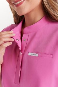 Women’s medical blouse scrubs Basic Flex HI BARBIE