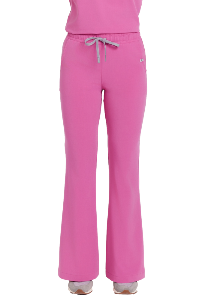 Spodnie medyczne damskie FLARE scrubs Basic HI BARBIE Spodnie medyczne damskie FLARE scrubs Basic HI BARBIE