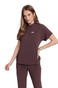 Camicetta medica da donna Basic Flex HOT CHOCOLATE