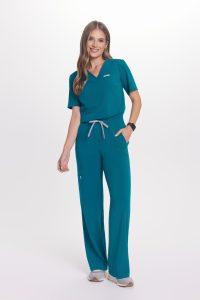 Bluzka medyczna damska scrubs Basic One Pocket LAGUNA