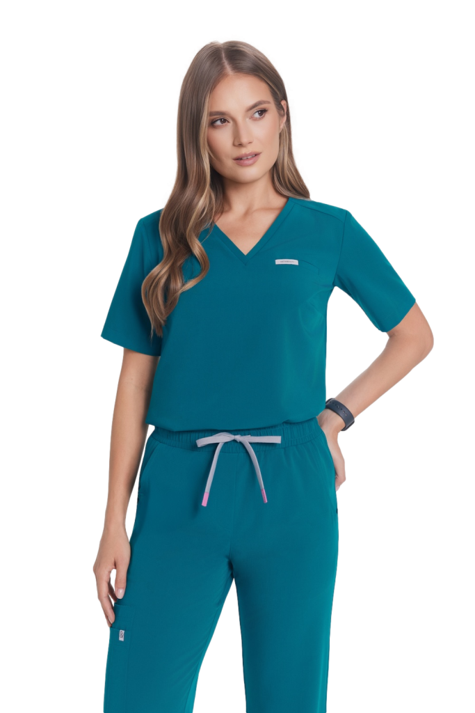 Dámske lekárske blúzky Basic One Pocket LAGUNA