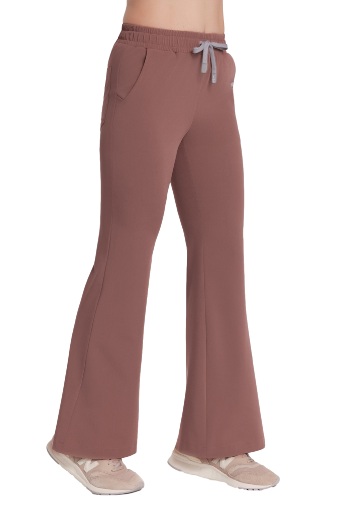 Spodnie medyczne damskie FLARE scrubs Basic HAZELNUT