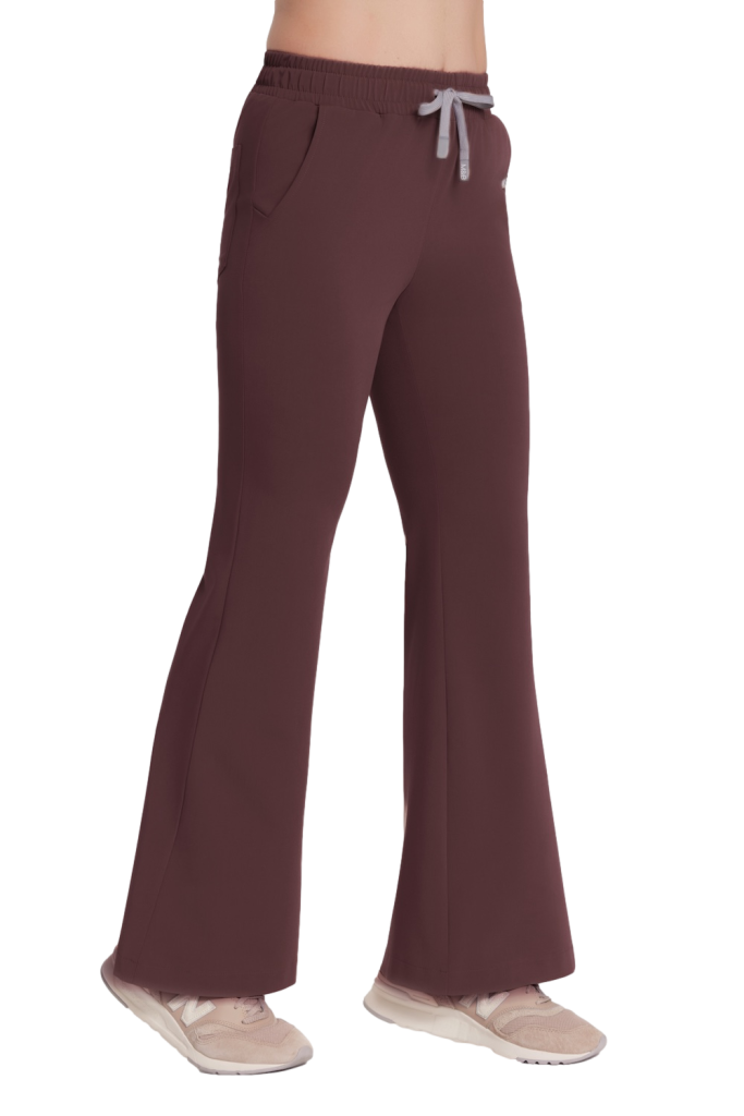 Spodnie medyczne damskie FLARE scrubs Basic HOT CHOCOLATE Spodnie medyczne damskie FLARE scrubs Basic HOT CHOCOLATE