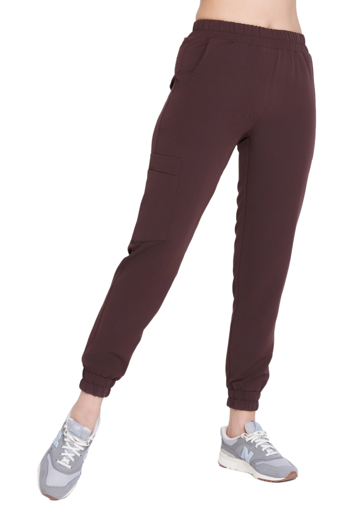 Spodnie medyczne damskie joggery SCRUBS Basic HOT CHOCOLATE