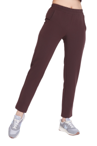 Spodnie medyczne damskie PROSTE SCRUBS Basic HOT CHOCOLATE