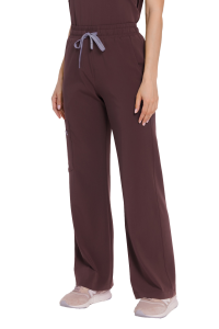Women’s medical pants WIDE SCRUBS Basic HOT CHOCOLATE