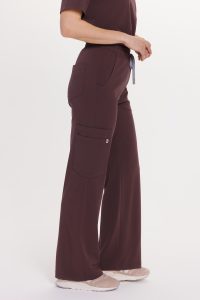 Women’s medical pants WIDE SCRUBS Basic HOT CHOCOLATE