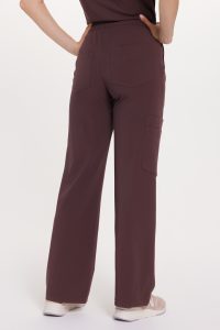 Women’s medical pants WIDE SCRUBS Basic HOT CHOCOLATE