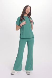 Spodnie medyczne damskie FLARE SCRUBS Basic EDEN