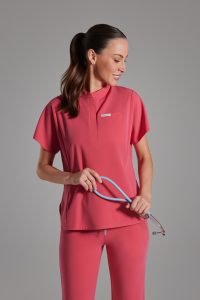 Camicetta medica da donna Basic Flex ROSE