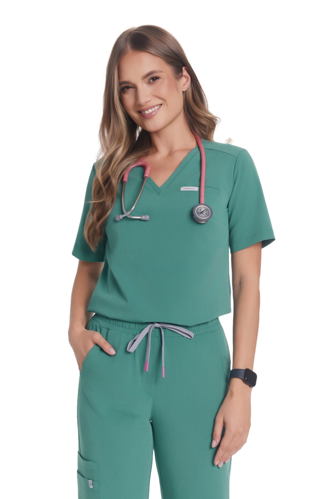 Női orvosi blúz műtősruha Basic One Pocket EDEN PREORDER