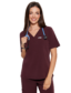 Bluzka medyczna damska scrubs Basic One Pocket ŚLIWKA W CZEKOLADZIE