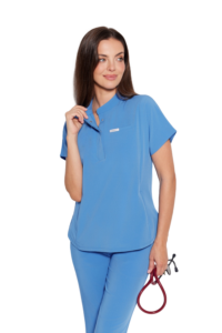 Női orvosi blúz műtősruha Basic Flex ROYAL BLUE