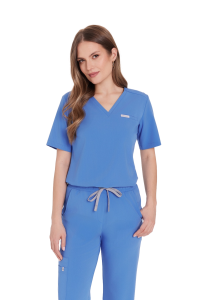 Bluzka medyczna damska SCRUBS Basic One Pocket ROYAL BLUE