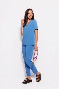 Női orvosi blúz SCRUBS Basic ROYAL BLUE Basic női orvosi blúz