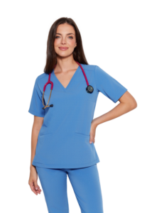 Női orvosi blúz SCRUBS Basic ROYAL BLUE Basic női orvosi blúz