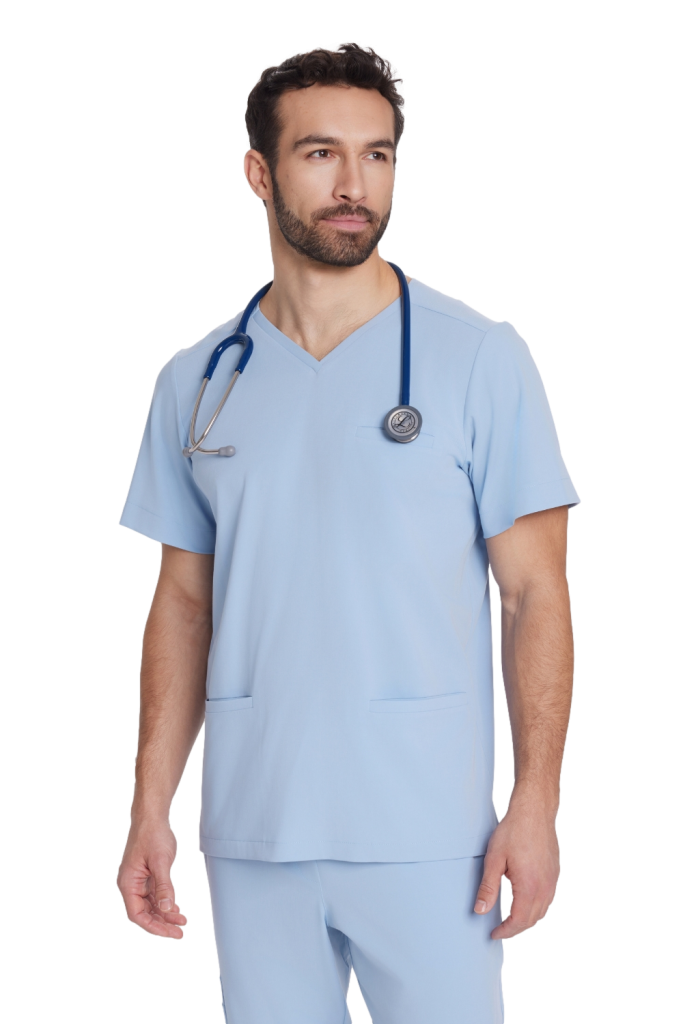 Camicetta da medico da uomo Basic CRYSTAL BLUE