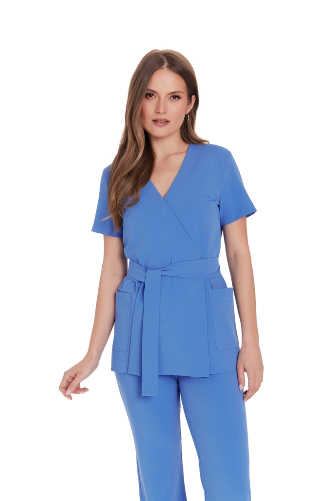 Dámská zdravotní tunika s krátkým rukávem Basic ROYAL BLUE