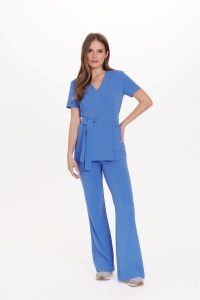 Dámská zdravotní tunika s krátkým rukávem Basic ROYAL BLUE