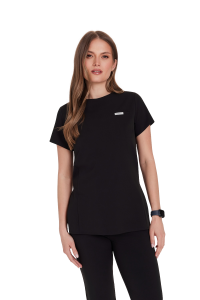 Dámská lékařská blůza Scrubs Basic Slim ČERNÁ
