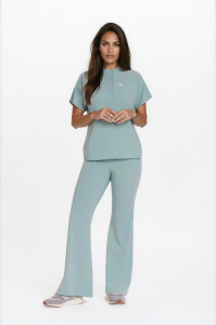 Women’s FLARE Basic MROŹNA PISTACHIO Scrub Pants