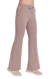 Spodnie medyczne damskie FLARE scrubs Basic CAPPUCCINO
