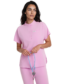 Bluzka medyczna damska scrubs Basic Flex BUBBLEGUM