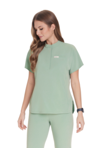 Bluzka medyczna damska scrubs Basic Flex PEPPERMINT