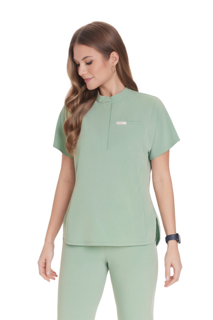 Bluzka medyczna damska scrubs Basic Flex PEPPERMINT Bluzka medyczna damska scrubs Basic Flex PEPPERMINT