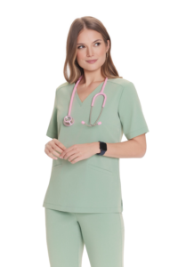 Bluzka medyczna damska SCRUBS Basic PEPPERMINT