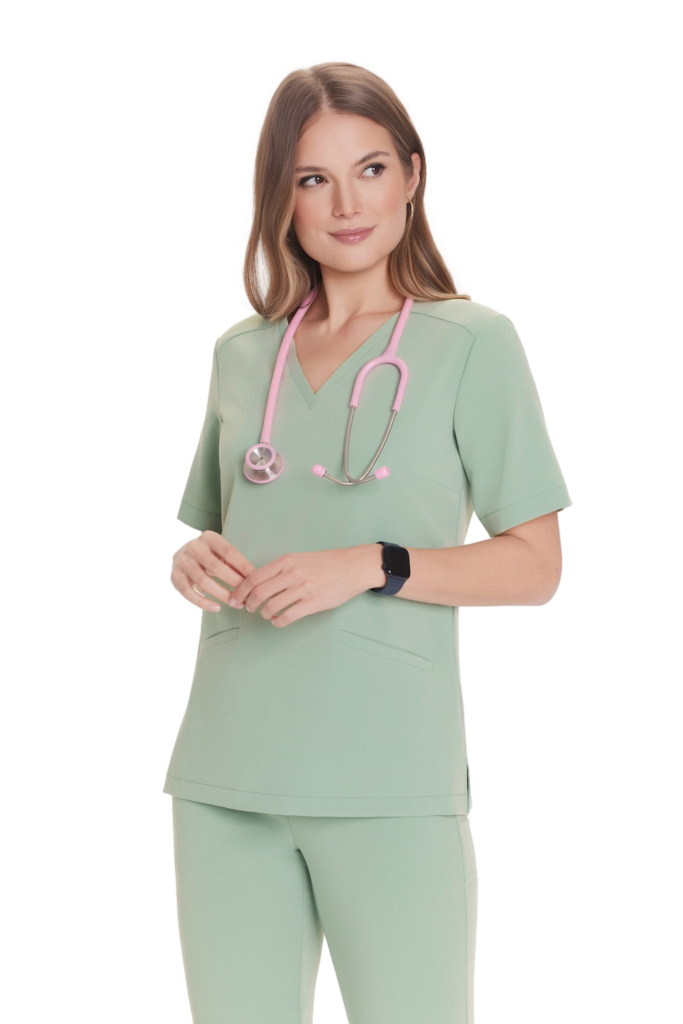Bluzka medyczna damska SCRUBS Basic PEPPERMINT Bluzka medyczna damska SCRUBS Basic PEPPERMINT