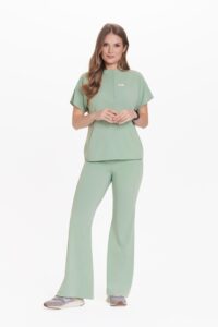Bluzka medyczna damska scrubs Basic Flex PEPPERMINT