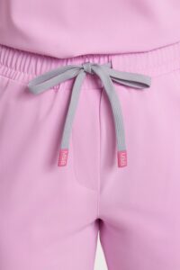 Dámské lékařské kalhoty ŠIROKÉ SCRUBS Basic BUBBLEGUM