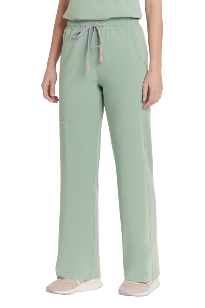 Dámské lékařské kalhoty ŠIROKÉ SCRUBS Basic PEPPERMINT